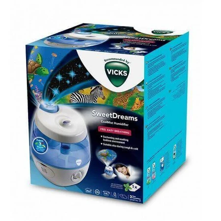 Ультразвуковий зволожувач повітря Swetdreams з прожектором, Vicks: ціни та характеристики