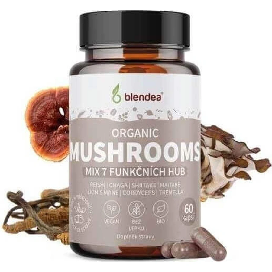 BLENDEA BIO MUSHROOMS ORGANIC 60CPS 1×60 cps: цены и характеристики