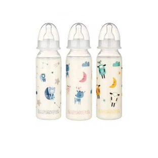 Детская бутылочка со стандартным горлышком, соска M, 240 мл, Baby nova