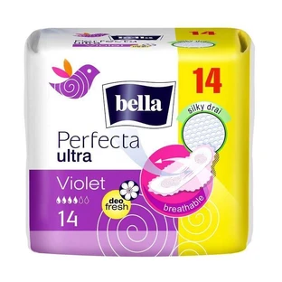 Гигиенические прокладки Bella Perfecta Ultra Violet, 4 капли, 14 шт.