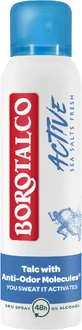 Borotalco Active Sea Salt Fresh Scent, дезодорант-антиперспирант спрей унисекс 150 мл