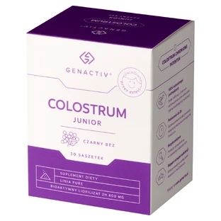 Genactiv Colostrum Junior Чорна бузина, від 3 років, 30 пакетиків