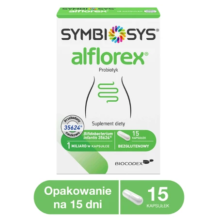 Симбіосис Алфлорекс Biocodex Symbiosys Alflorex, 15 капсул: ціни та характеристики