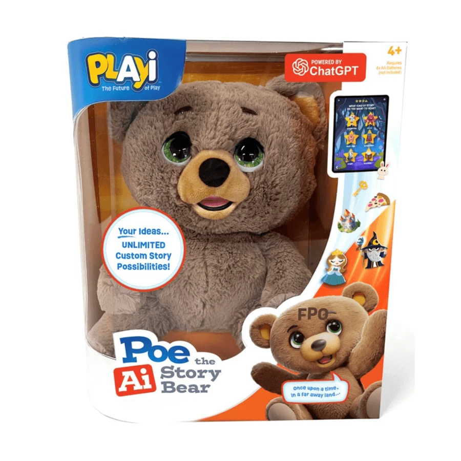 Интерактивная мягкая игрушка Sky Rocket Plus AI Bear Poe the Storyteller, с искусственным интеллектом, для детей с 4 лет: цены и характеристики