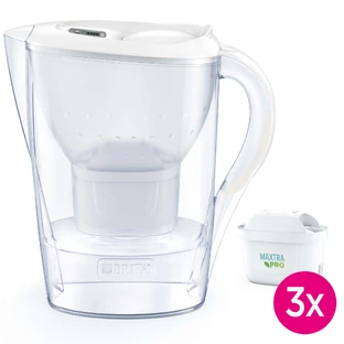 Фільтр-глечик Brita Marella, 2,4 л, білий + фільтр Maxtra Pro Pure Performance, 3 шт.