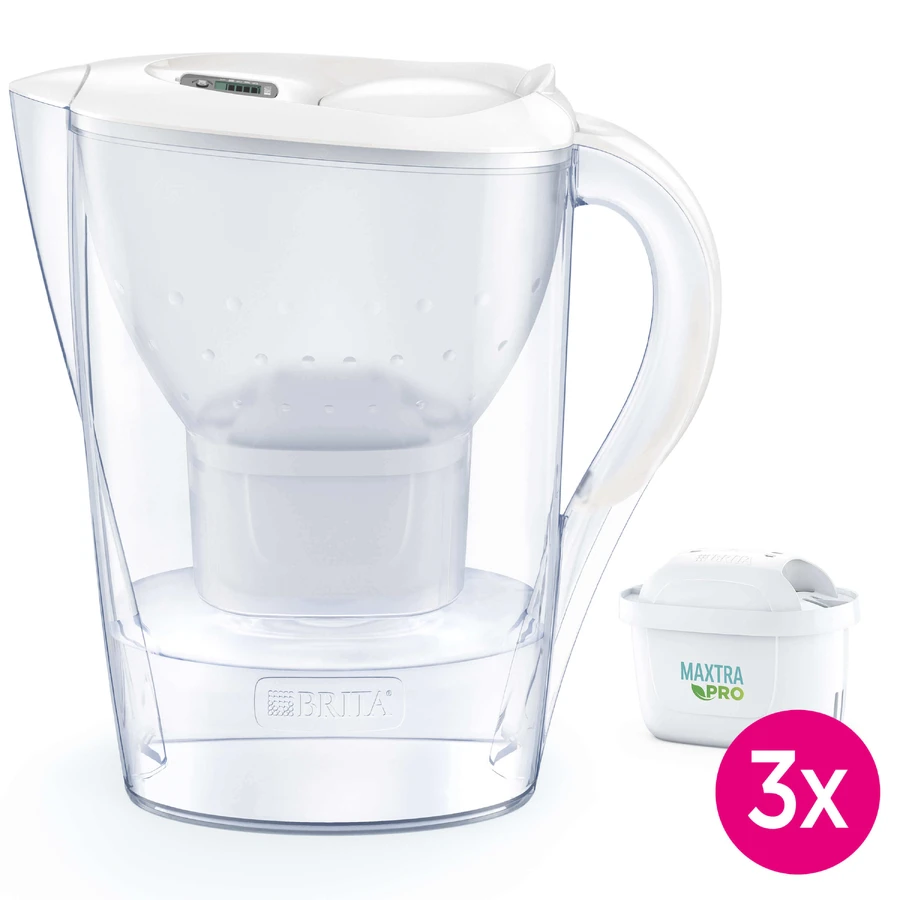 Фільтр-глечик Brita Marella, 2,4 л, білий + фільтр Maxtra Pro Pure Performance, 3 шт.: ціни та характеристики