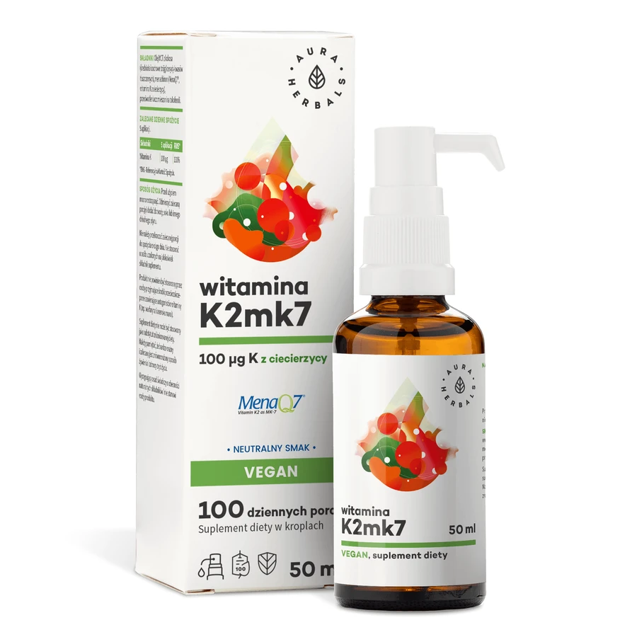 Aura Herbals Вітамін К2 100 мкг веганський, 50 мл: ціни та характеристики