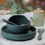Petite&Mars Силіконова тарілка з присоскою TAKE&MATCH Misty Green 6м+ 400 мл: ціни та характеристики