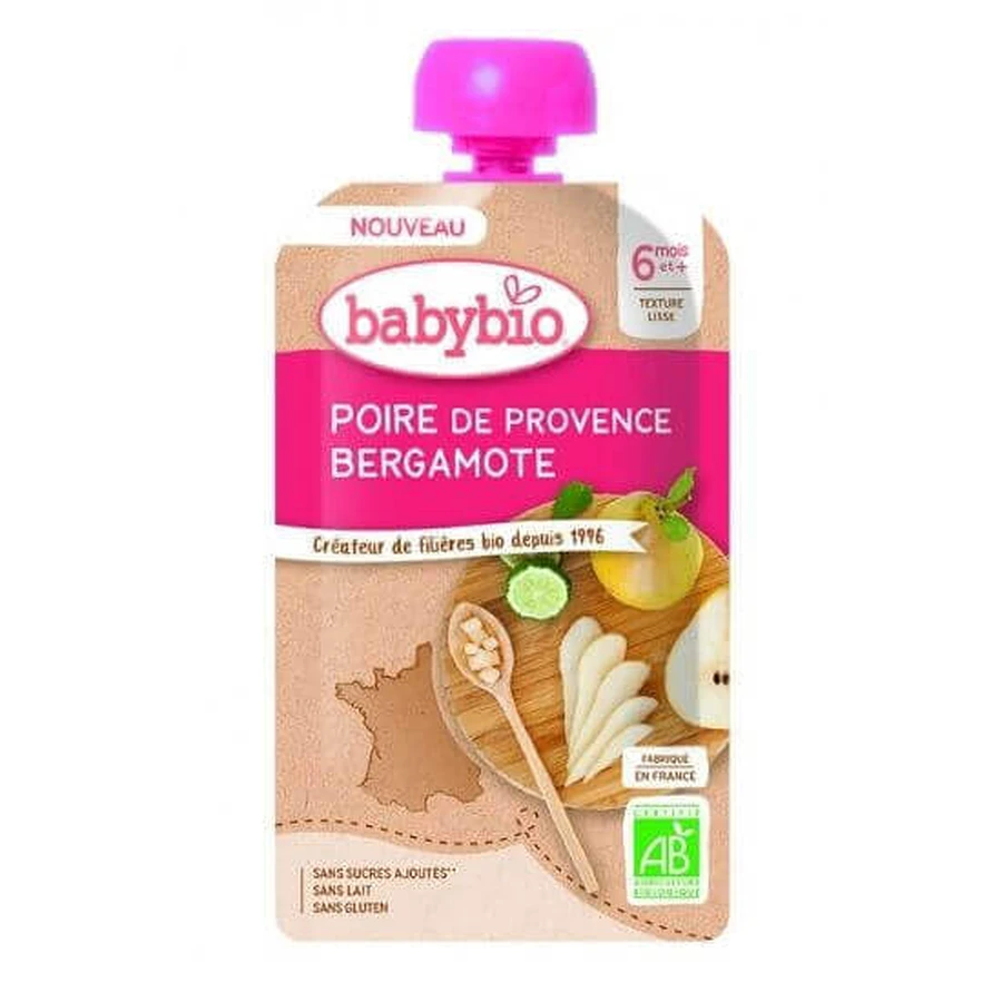 Пюре из груши и бергамота, 120 г, Babybio: цены и характеристики