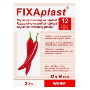 Горячий пластырь Fixaplast WARM Capsaicin 12 x 16 см, 2 шт.