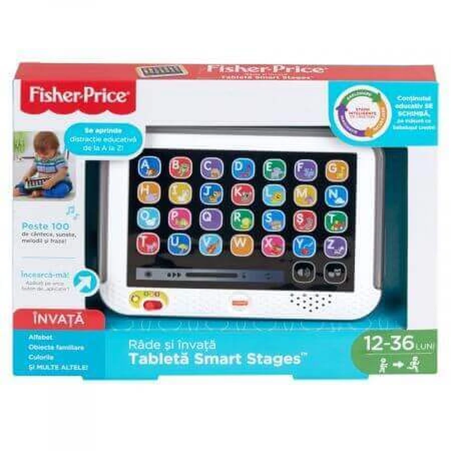 Румунський навчальний планшет, +12 місяців, Fisher Price: ціни та характеристики