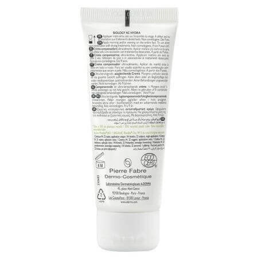A-Derma Biology AC Hydra Ультра заспокійливий крем для обличчя 40 мл: ціни та характеристики