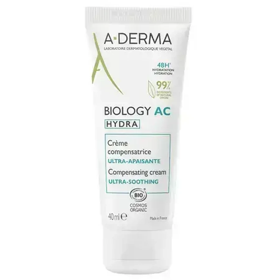 A-Derma Biology AC Hydra Ультра заспокійливий крем для обличчя 40 мл: ціни та характеристики
