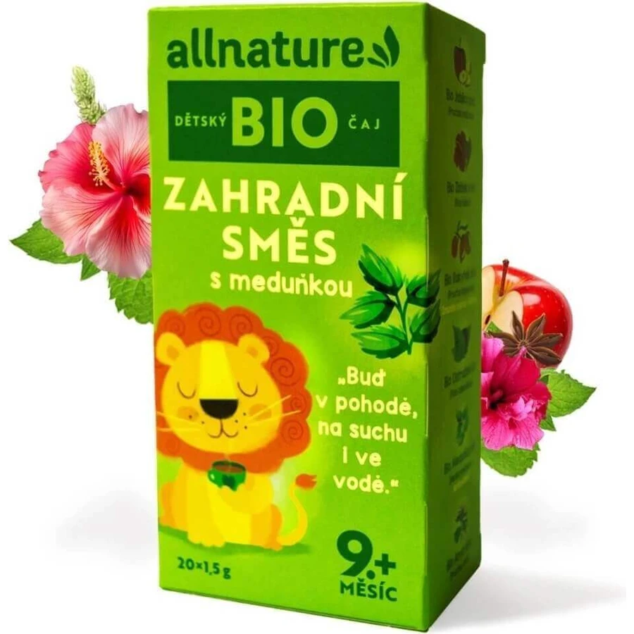 Allnature Organic Baby and Garden Mix с медовым росом 20×1,5 г, фруктовый и: цены и характеристики