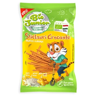 Хрустящие палочки без глютена, 45 г, Bio Junior