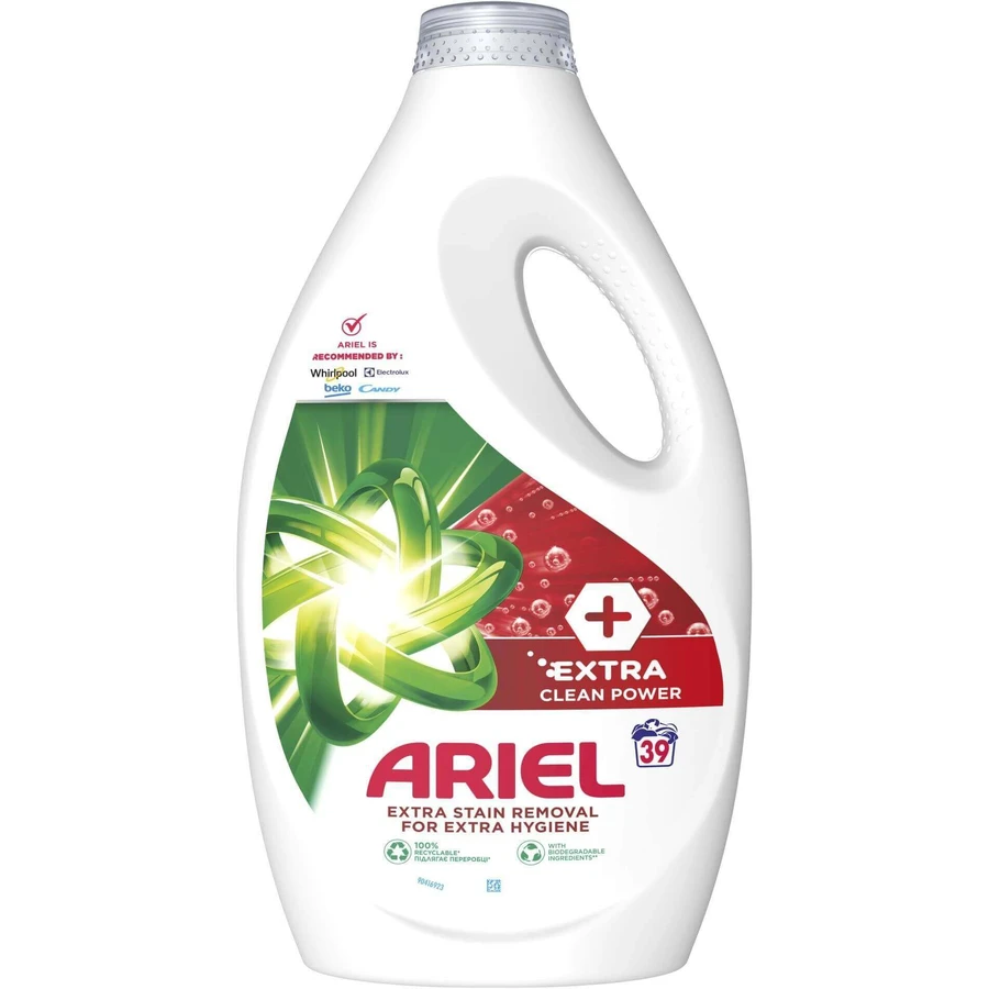 Ariel Gel Extra Clean 1,95 л: ціни та характеристики