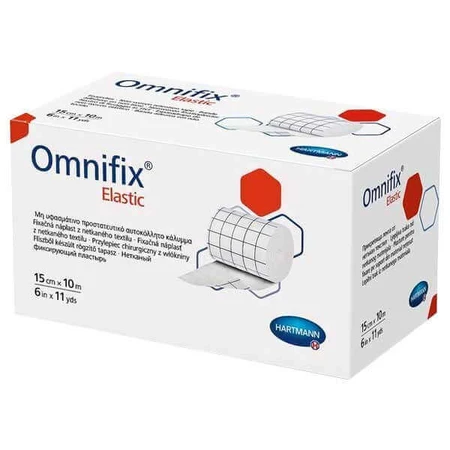 Omnifix Elastic, гіпоалергенний еластичний скотч, 15 см х 10 м, 1 штука ЗАБРУДНЕНА УПАКОВКА: ціни та характеристики