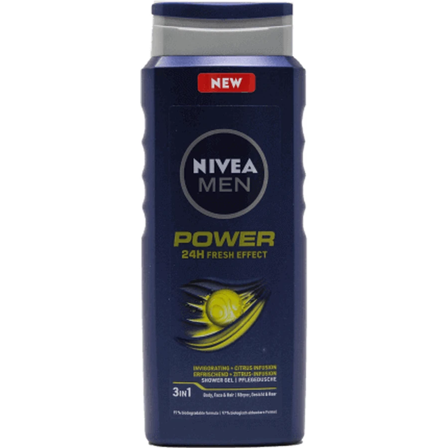 Гель для душу Nivea MEN Power Refresh, 500 мл: ціни та характеристики