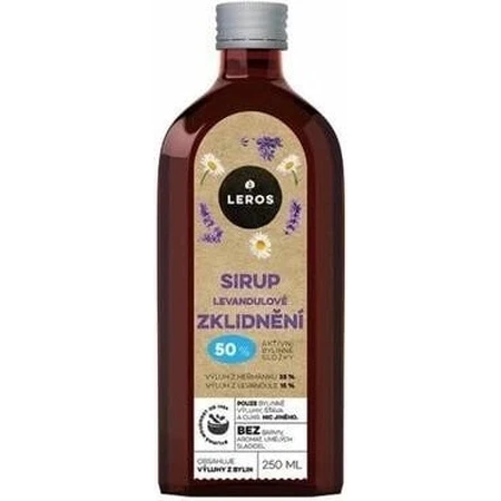 LEROS SIRUP LEVANDULE SOOTHING 1×250 мл, сироп для заспокоєння організму: ціни та характеристики