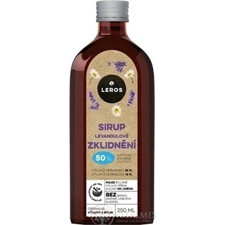 LEROS SIRUP LEVANDULE SOOTHING 1×250 мл, сироп для заспокоєння організму: ціни та характеристики