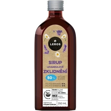 LEROS SIRUP LEVANDULE SOOTHING 1×250 мл, сироп для заспокоєння організму: ціни та характеристики
