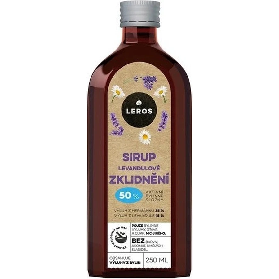 LEROS SIRUP LEVANDULE SOOTHING 1×250 мл, сироп для заспокоєння організму: ціни та характеристики
