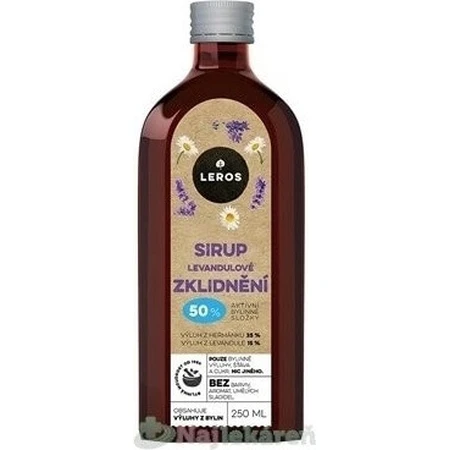 LEROS SIRUP LEVANDULE SOOTHING 1×250 мл, сироп для заспокоєння організму: ціни та характеристики