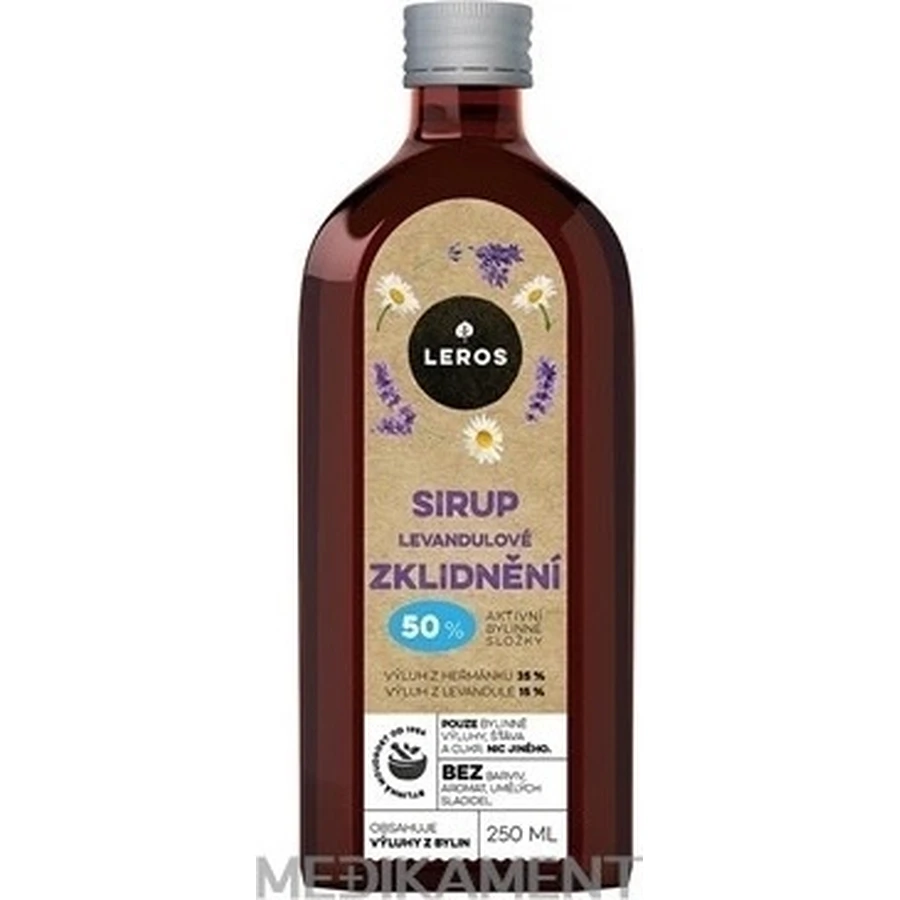 LEROS SIRUP LEVANDULE SOOTHING 1×250 мл, сироп для заспокоєння організму: ціни та характеристики