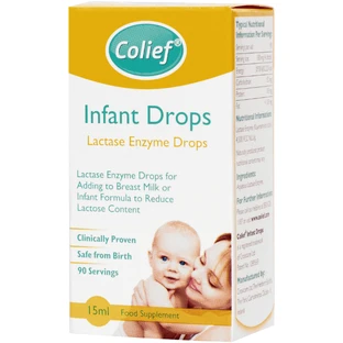 Краплі Colief Infant Drops ферментні молочні, з лактазою, проти кольок, 15 мл