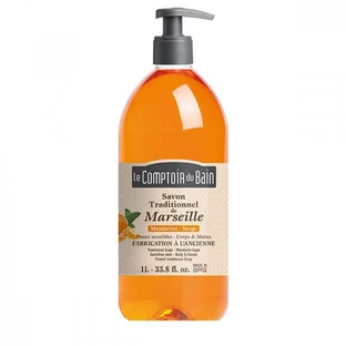 Традиционное марсельское мыло с ароматом мандарина и шалфея, 1000 мл, Le Comptoir du Bain