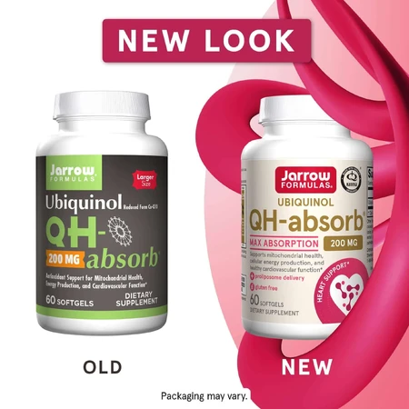 Убіхінол QH-Absorb (Co-Q10) 200 мг Jarrow Formulas, 30 капсул, Secom: ціни та характеристики