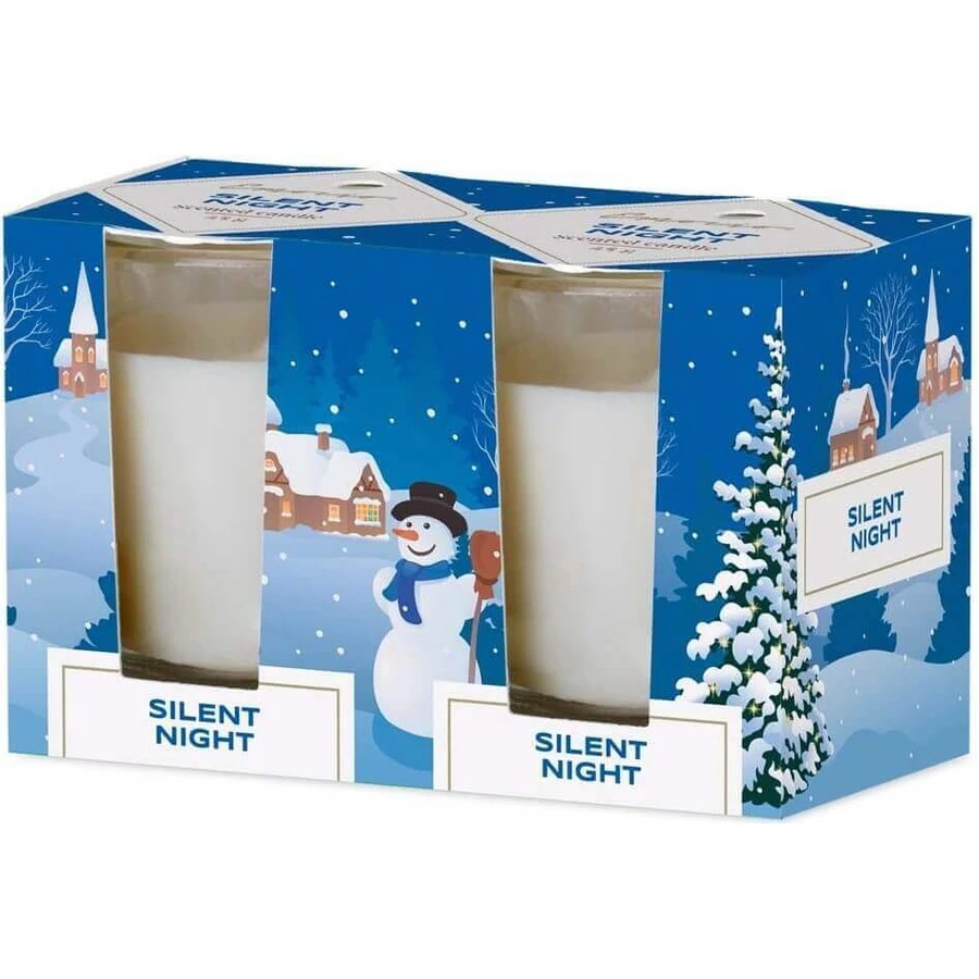 Emocio Glass 52×65 мм 2 шт в коробке Silent Night - Forest Breeze, ароматическая свеча 1×2 шт, ароматические свечи: цены и характеристики