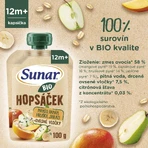 Фруктова капсула Sunar BIO Хопскотч манго, банан, груша та вівсяні пластівці 100 г: ціни та характеристики