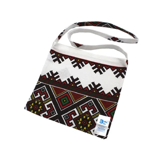 Baltic Bebe Поднос для колядок из хлопка, 22 x 22 см, белый/зеленый, Baltic Bebe