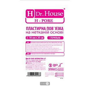 Пов'язка пластирна Dr. House H Pore стерильна неткана,10x20 см