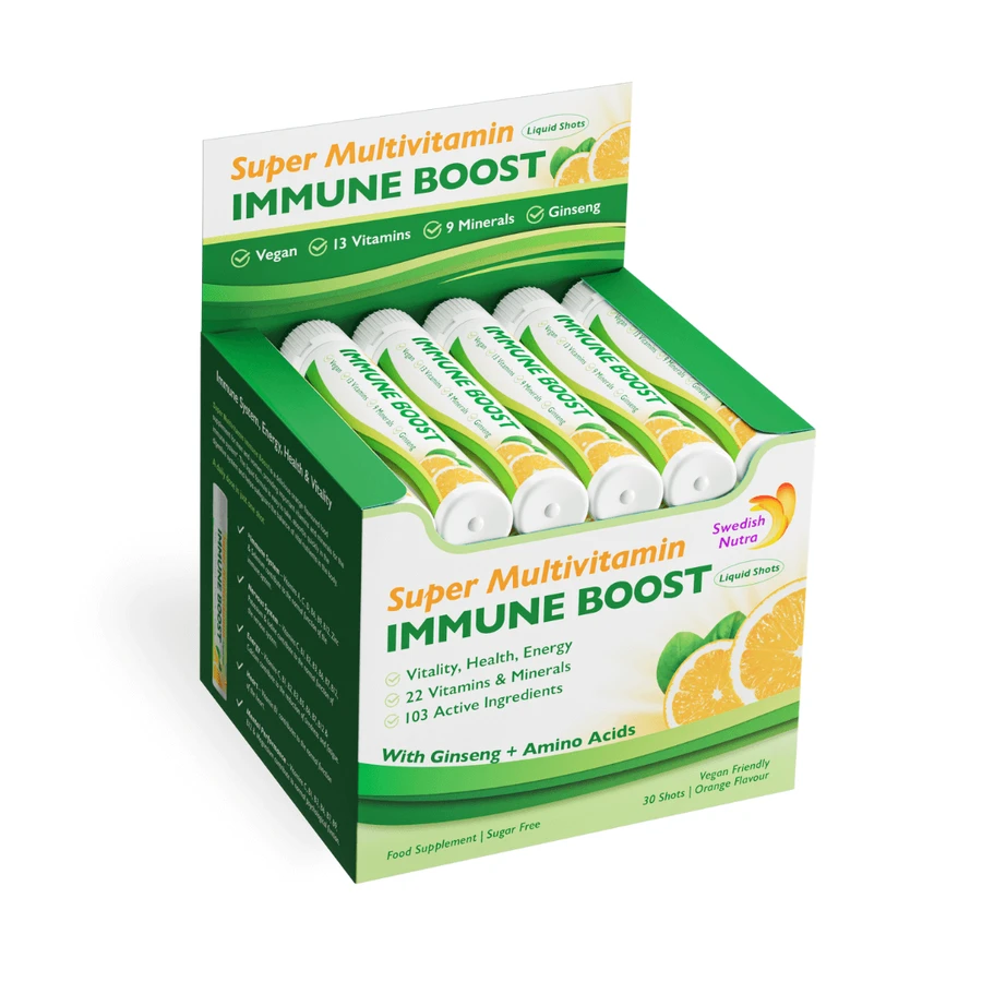 Комплекс для підвищення імунітету Swedish Nutra Immune Boost Complex, 30 флаконів: ціни та характеристики