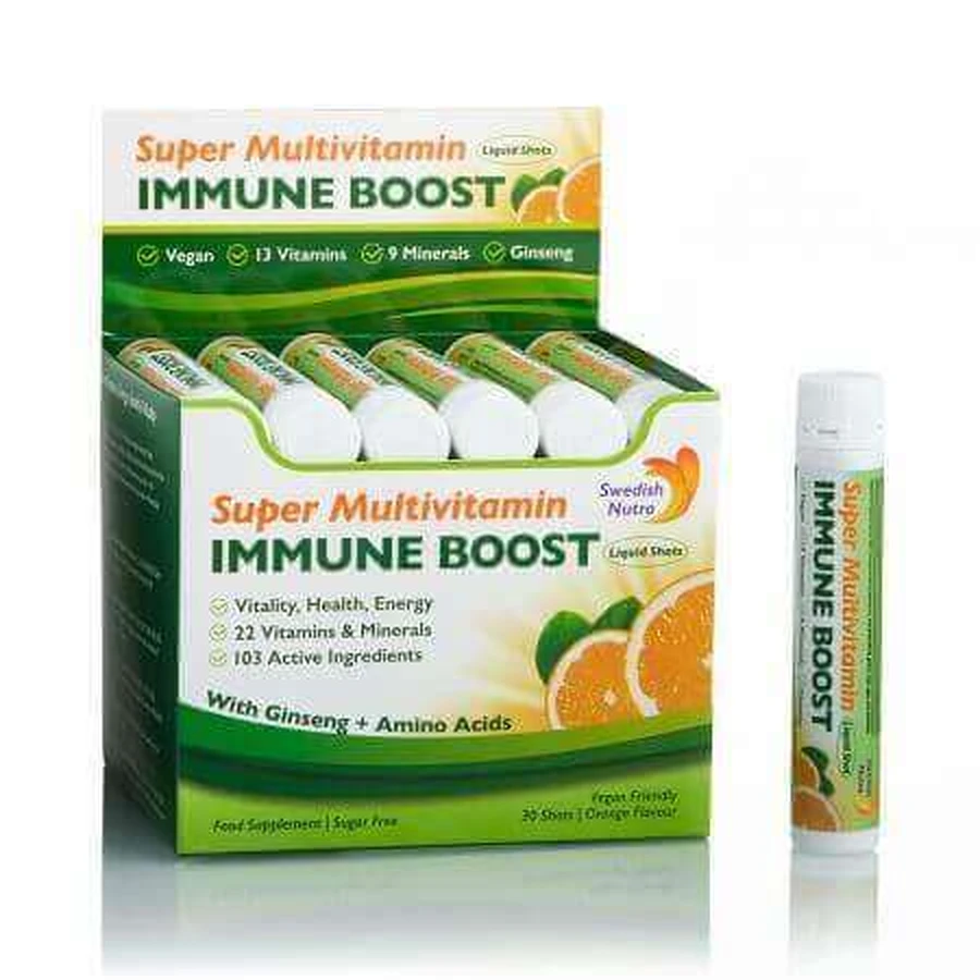 Комплекс для підвищення імунітету Swedish Nutra Immune Boost Complex, 30 флаконів: ціни та характеристики
