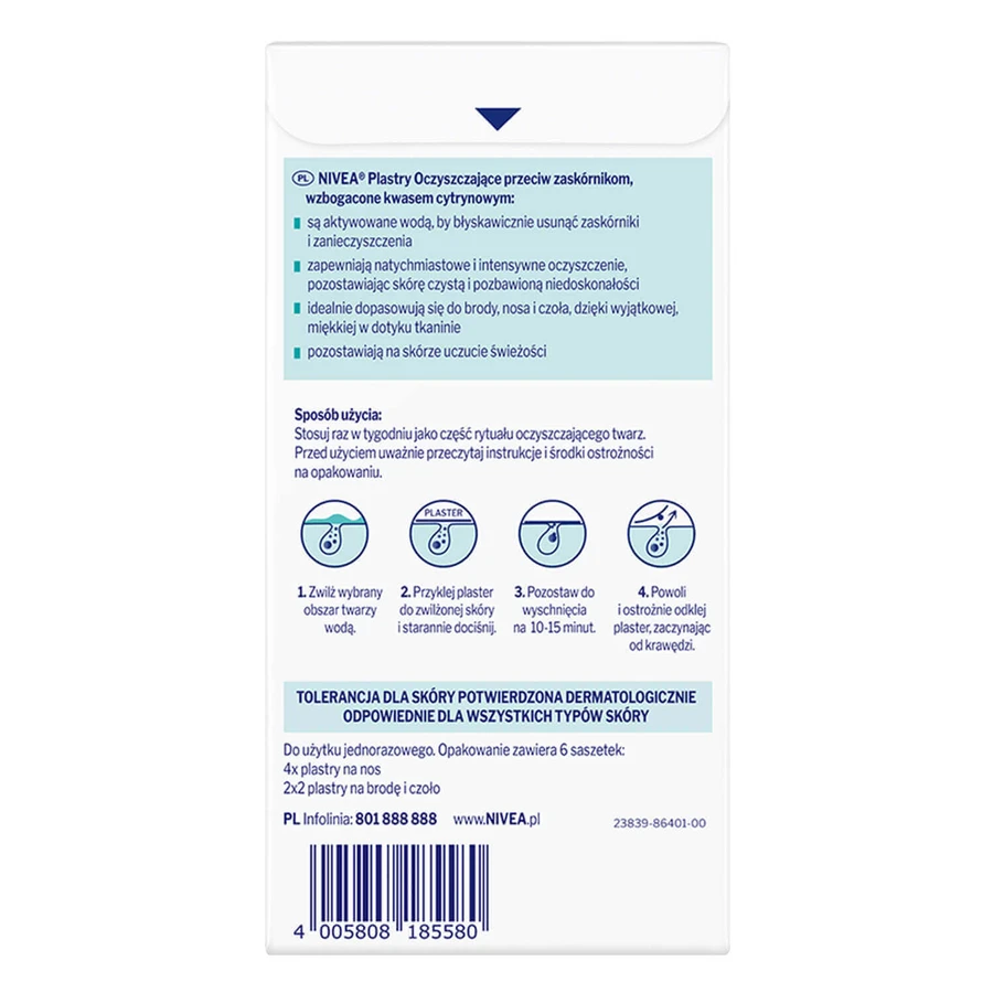 Nivea Skin Refining, очищувальні пластирі проти чорних крапок, 8 шт.: ціни та характеристики