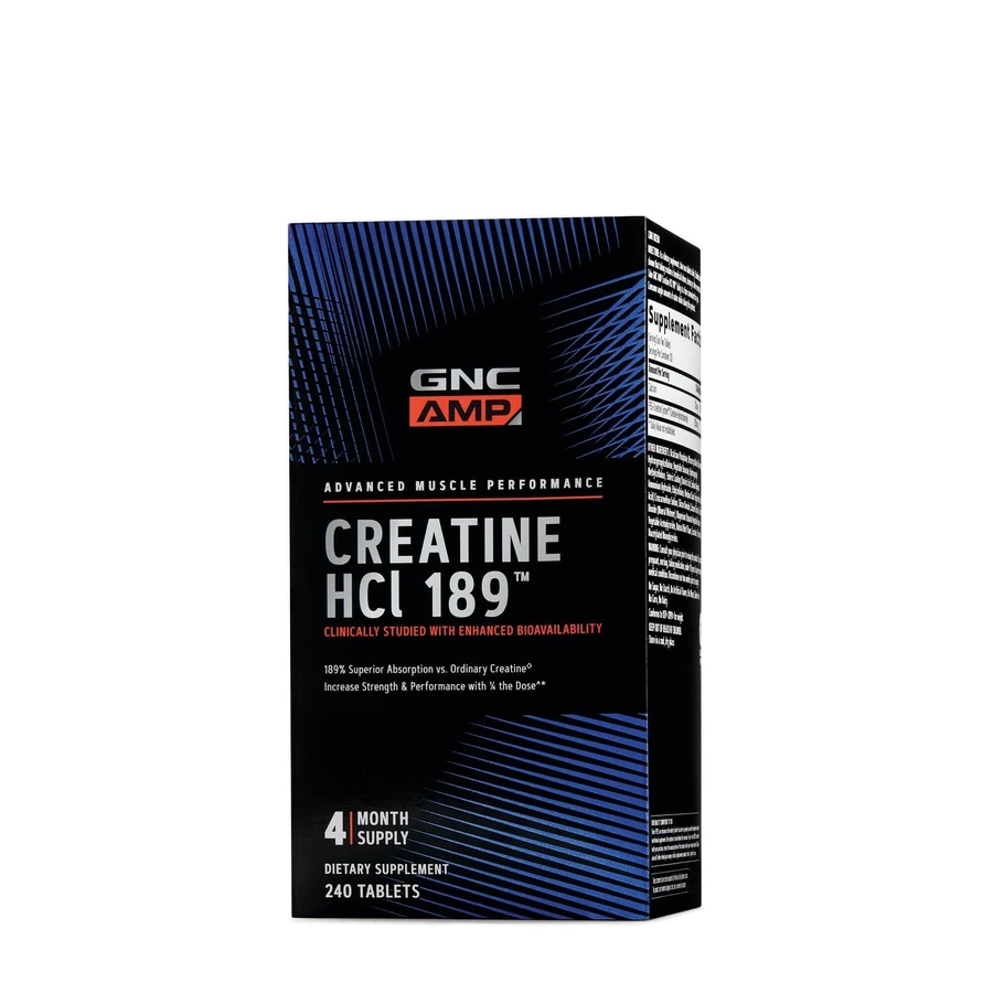 Gnc Amp Creatine Hcl 189, 240 Tb: цены и характеристики