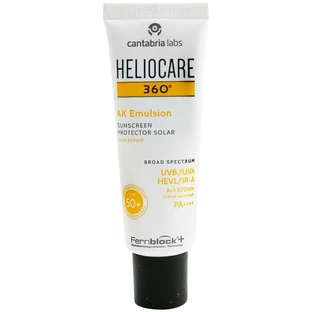 Сонцезахисна мінеральна емульсія Cantabria Labs, Heliocare 360 AK Emulsion SPF50+ для обличчя та тіла,  50 мл