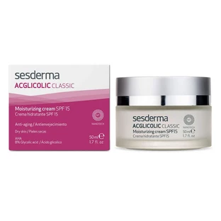 Увлажняющий крем для сухой кожи с SPF 15 ACGlicolic Classic, 50 мл, Sesderma