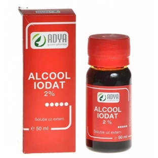 Adya Green Pharma, Йодированный спирт 2%, 50 мл