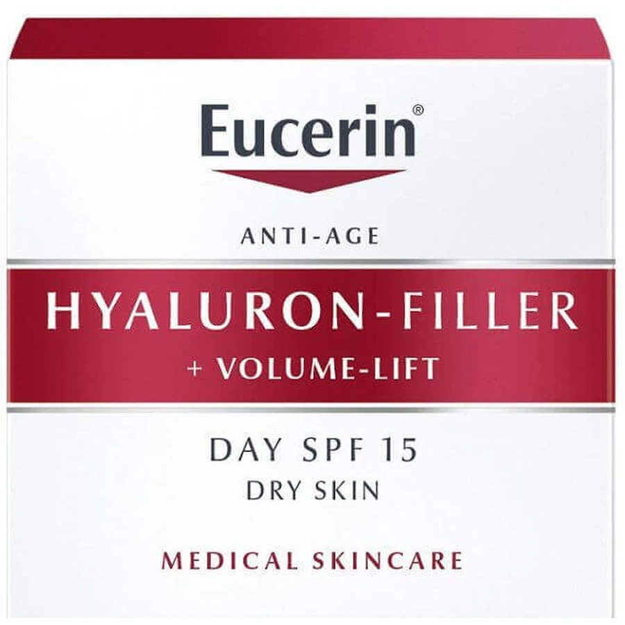 Eucerin HYALURON-FILLER+Volume-Lift Антивіковий денний крем для сухої шкіри 50 мл: ціни та характеристики