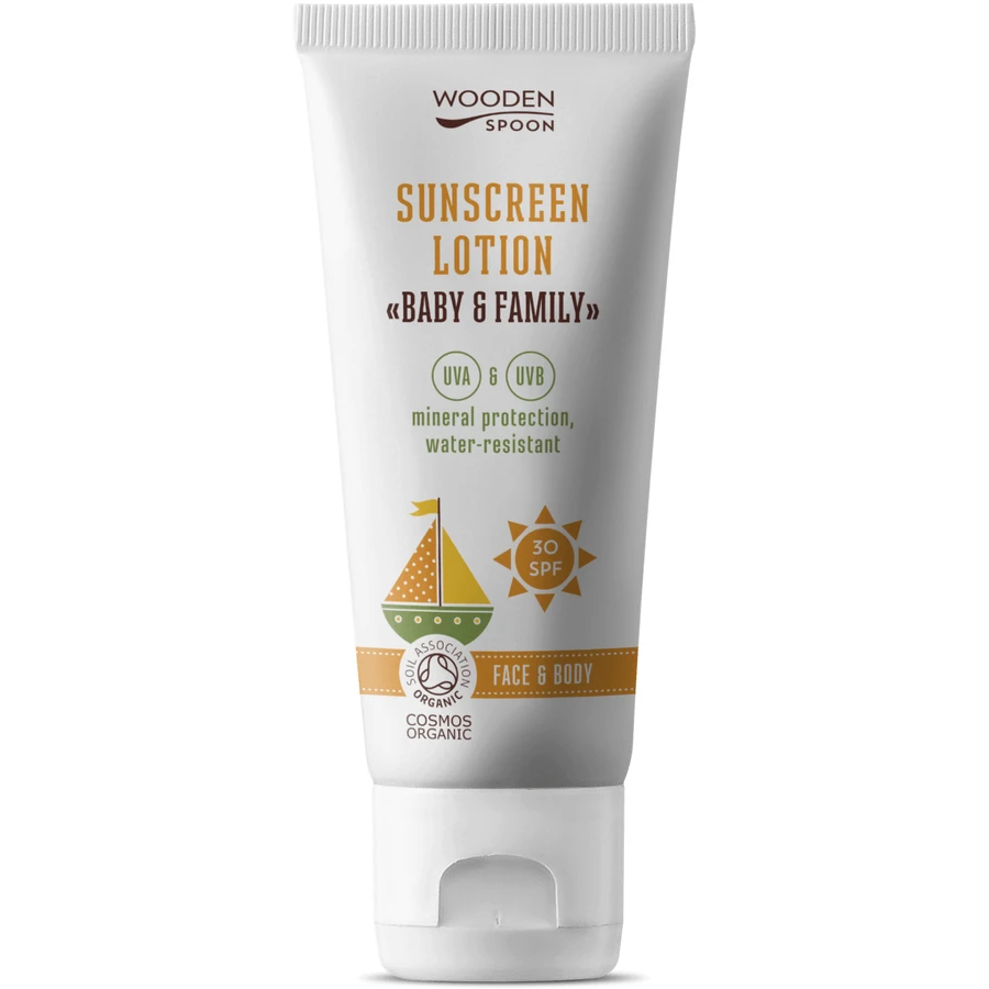 Woodenspoon Детский и семейный лосьон для тела SPF30, 100 мл: цены и характеристики