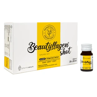 Beautyllagen Shot, зі смаком манго та апельсина, 30 мл x 15 шт.