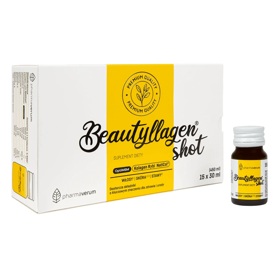 Beautyllagen Shot, зі смаком манго та апельсина, 30 мл x 15 шт.: ціни та характеристики