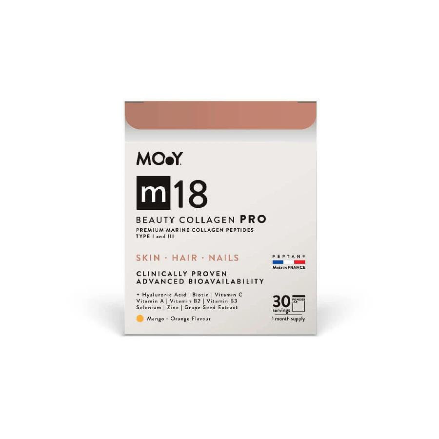 Колаген PRO морська краса, зі смаком манго та апельсина m18, 240 г, Молекули молодості: ціни та характеристики