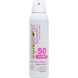 Сухий сонцезахисний спрей Vivaco Sun Bronze з олією для чутливої шкіри SPF50 спрей 90 мл