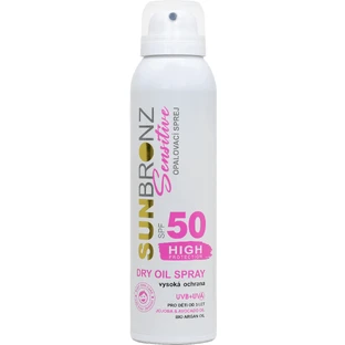 Сухий сонцезахисний спрей Vivaco Sun Bronze з олією для чутливої шкіри SPF50 спрей 90 мл