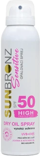 Сухий сонцезахисний спрей Vivaco Sun Bronze з олією для чутливої шкіри SPF50 спрей 90 мл